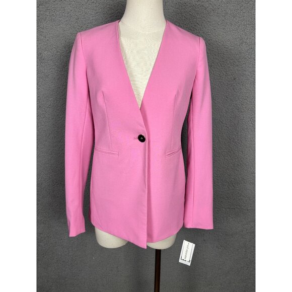 Bar III Jackets & Blazers - Bar III Women's Rose Bloom Blazer XXS Long Sleeve Single Button Bi-Stretch NWT's